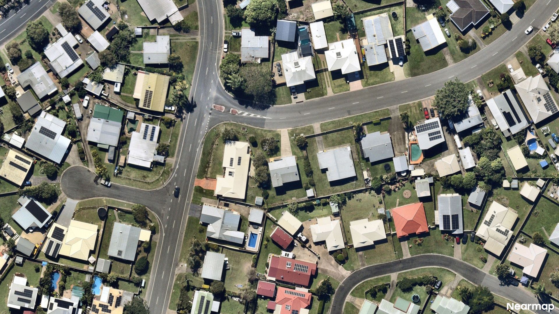 Vertical aerial view
