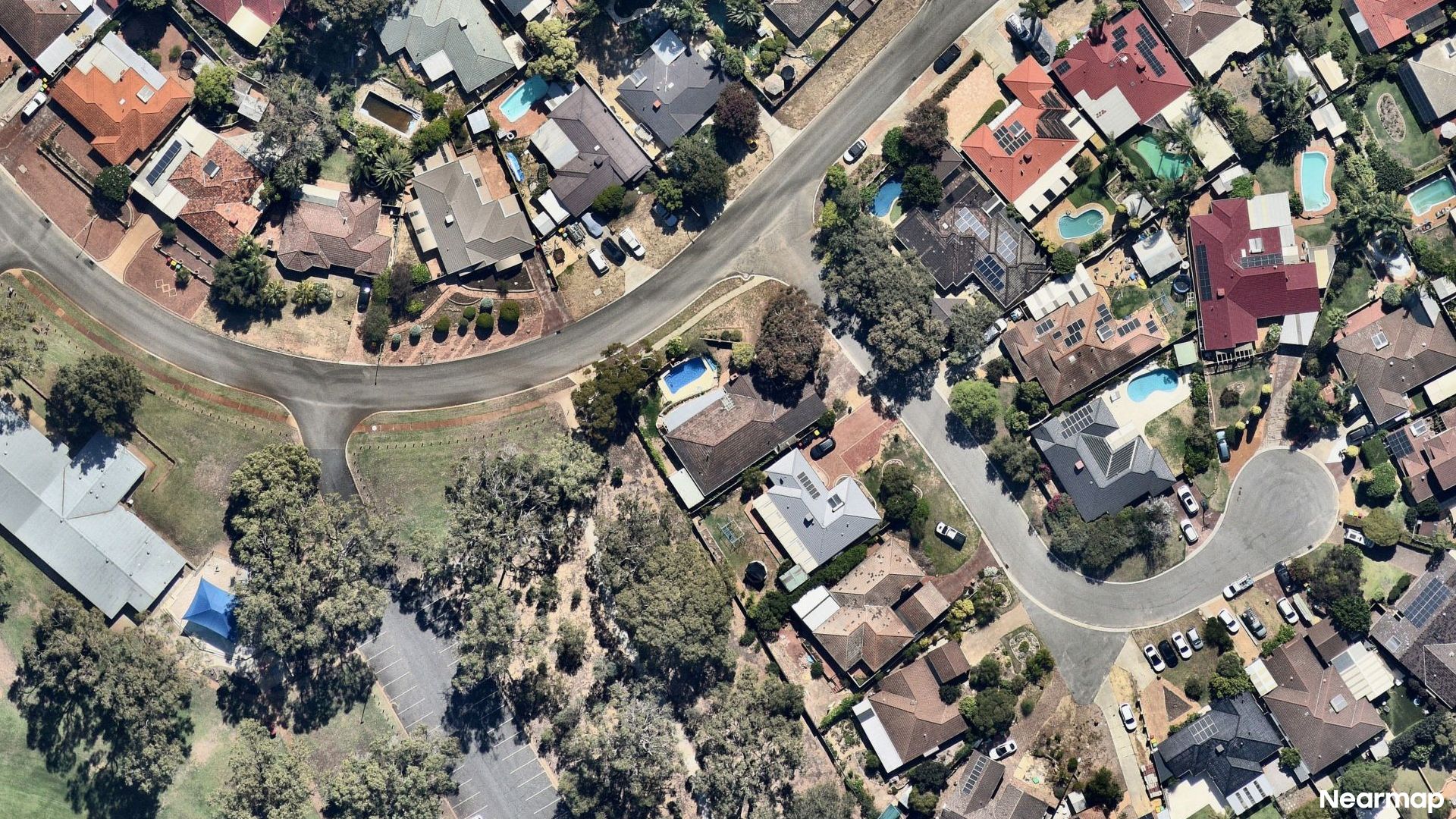 Vertical aerial view