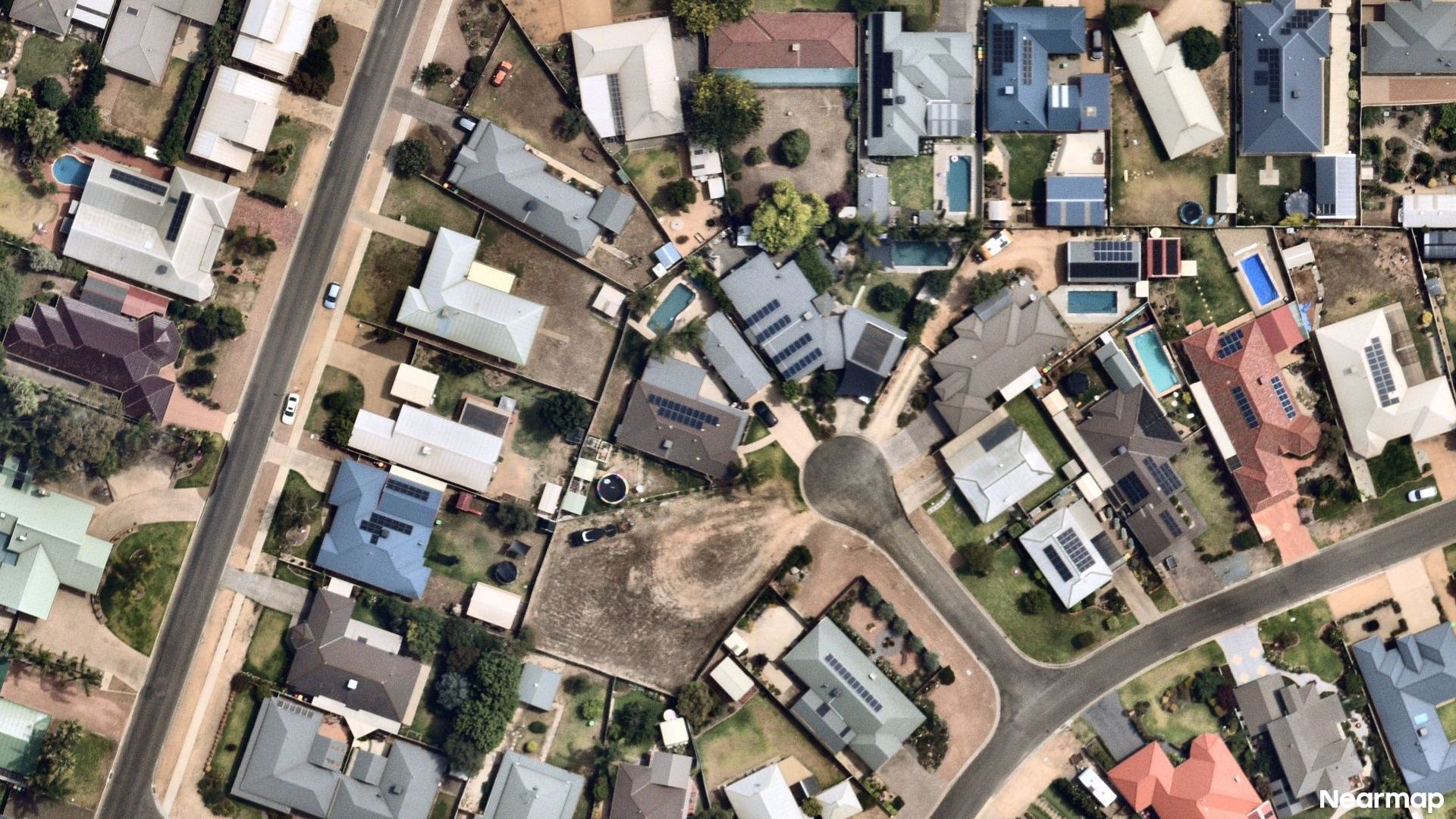 Vertical aerial view