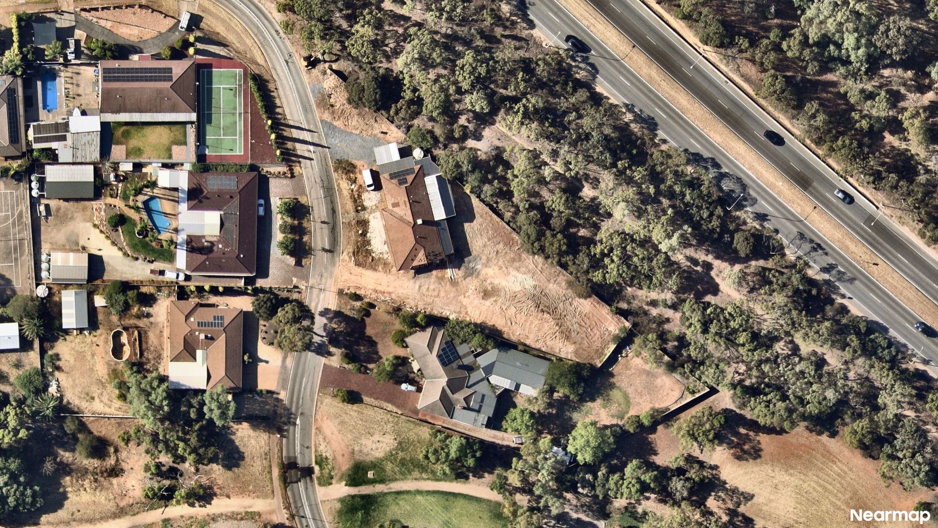 Vertical aerial view
