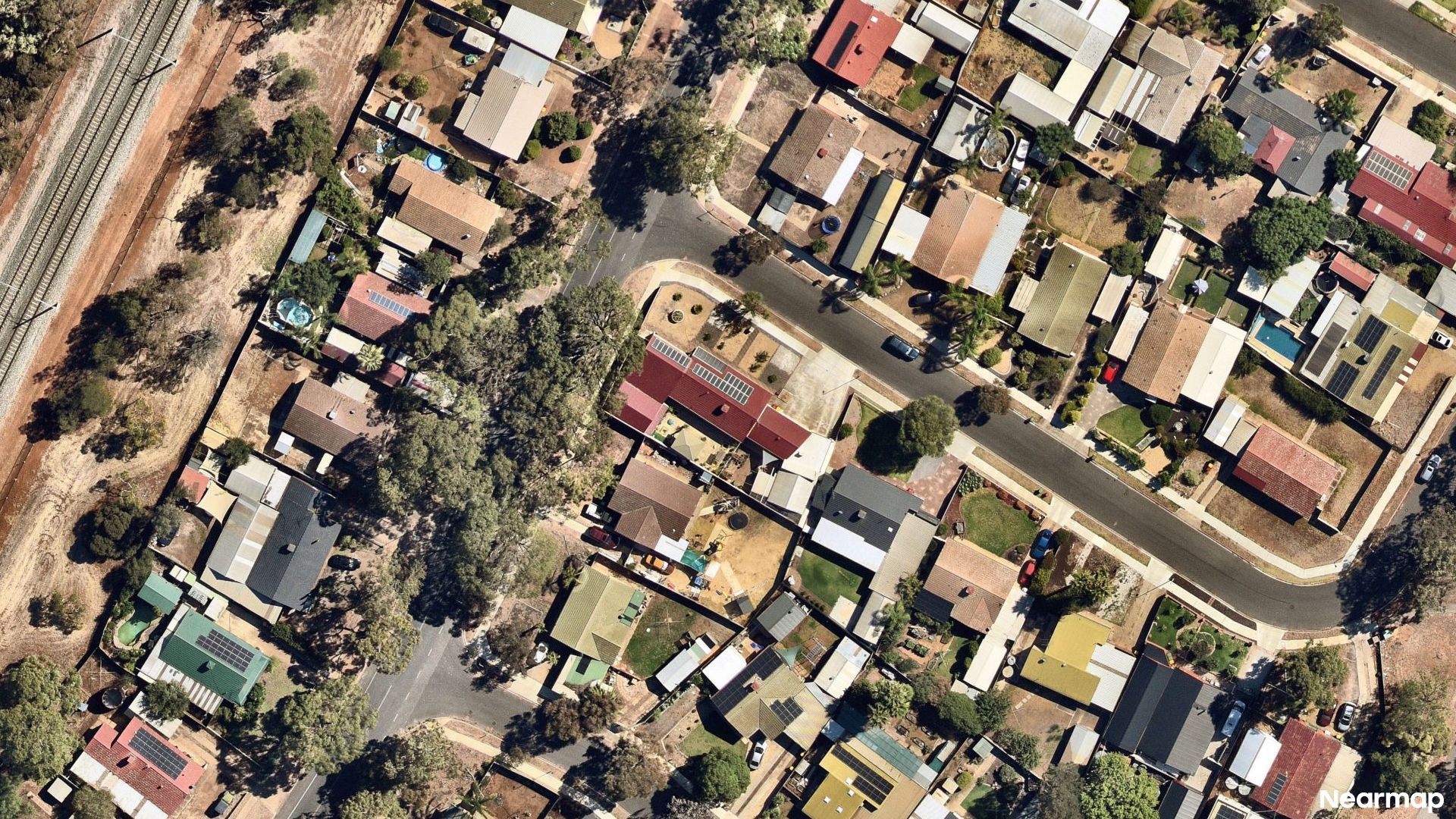 Vertical aerial view