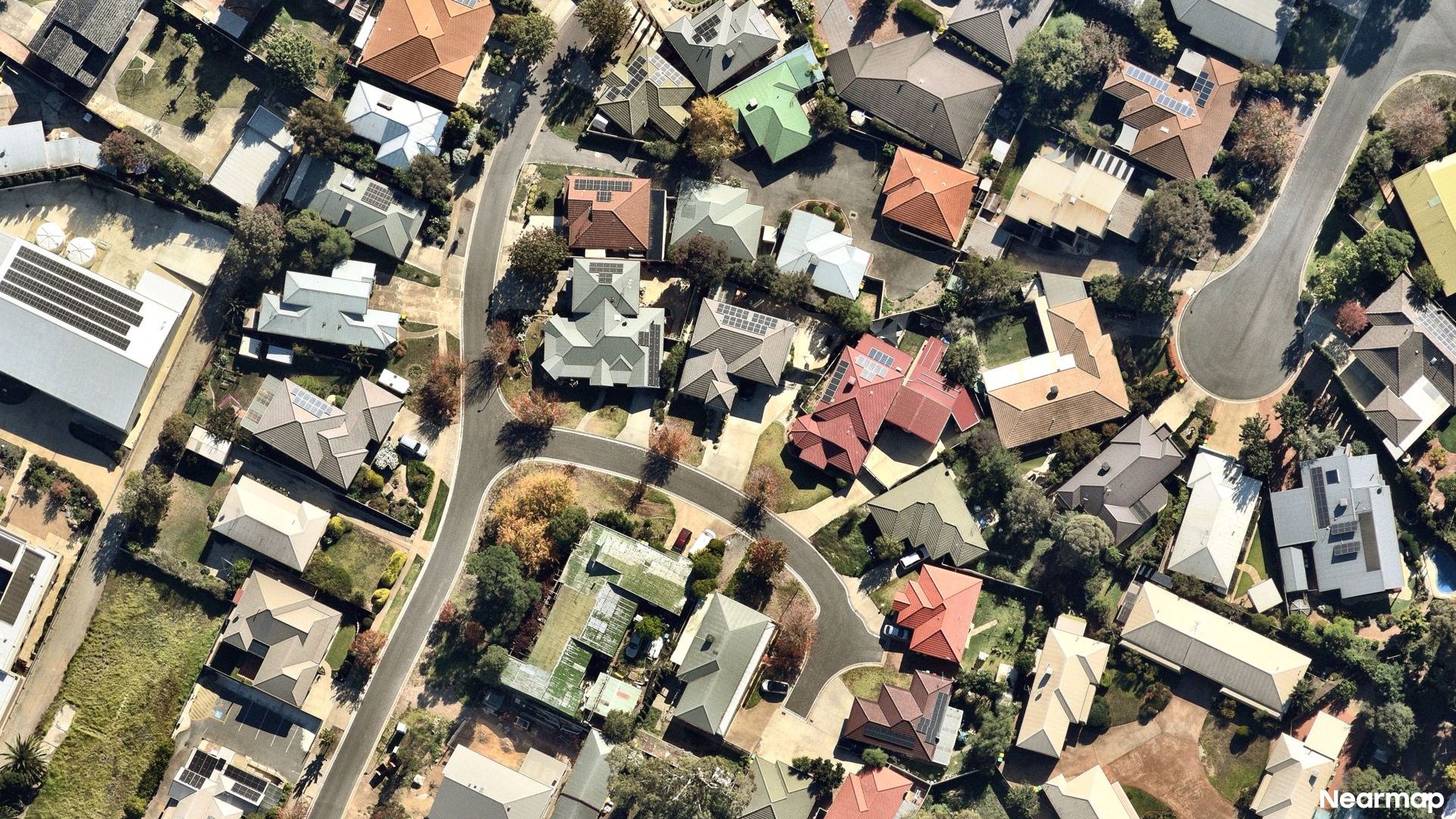 Vertical aerial view