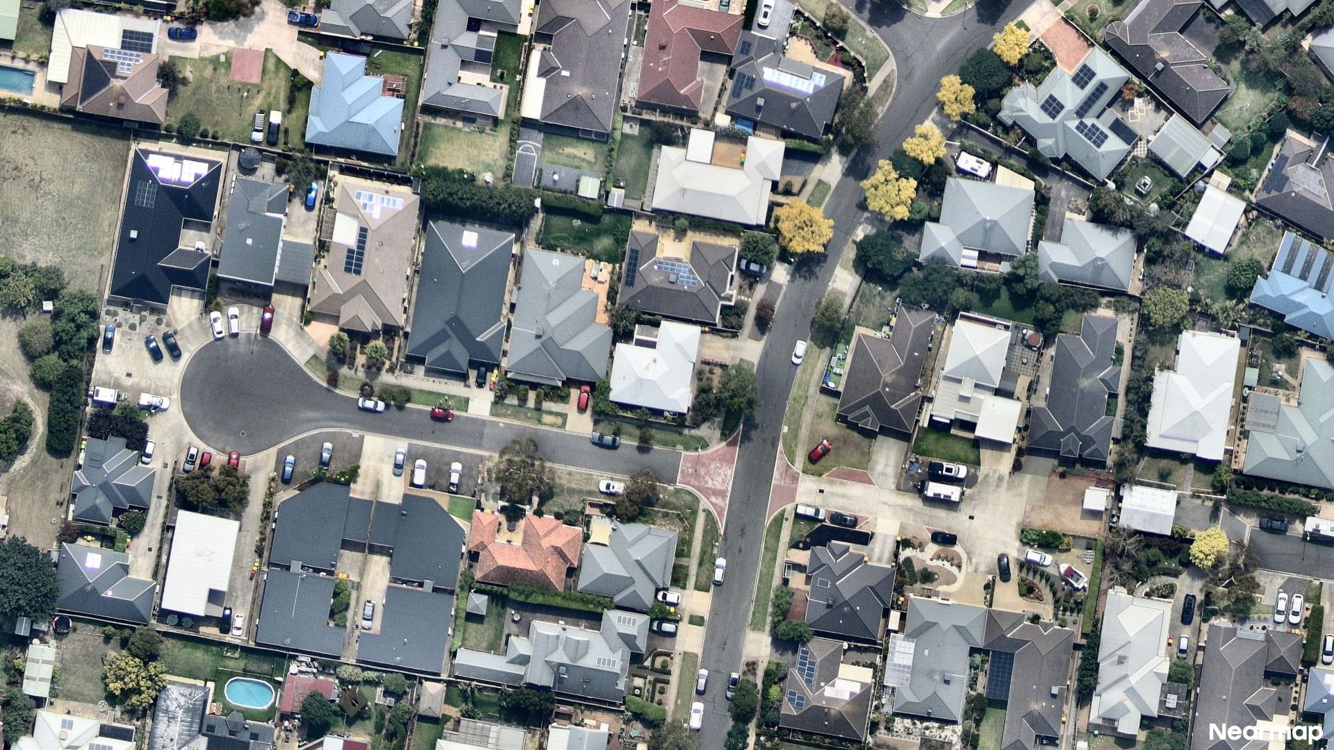 Vertical aerial view