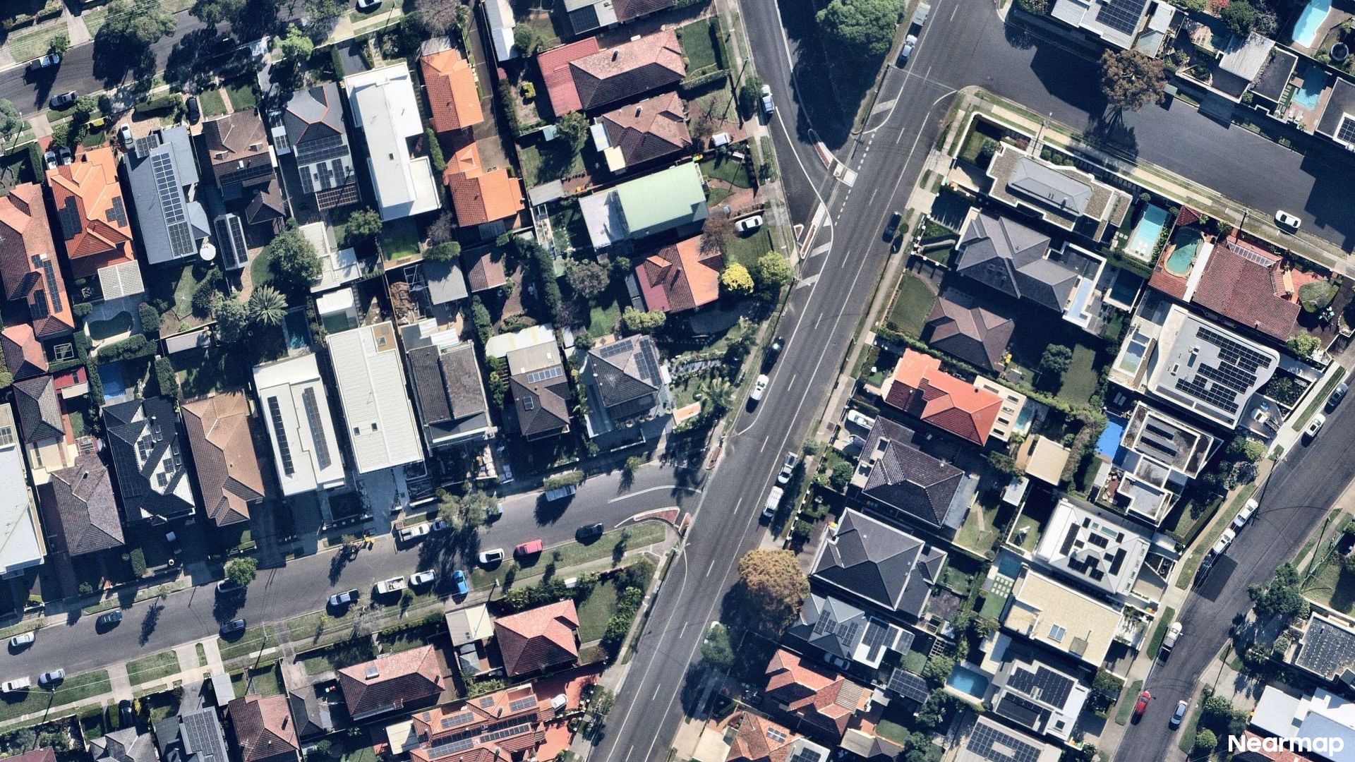 Vertical aerial view