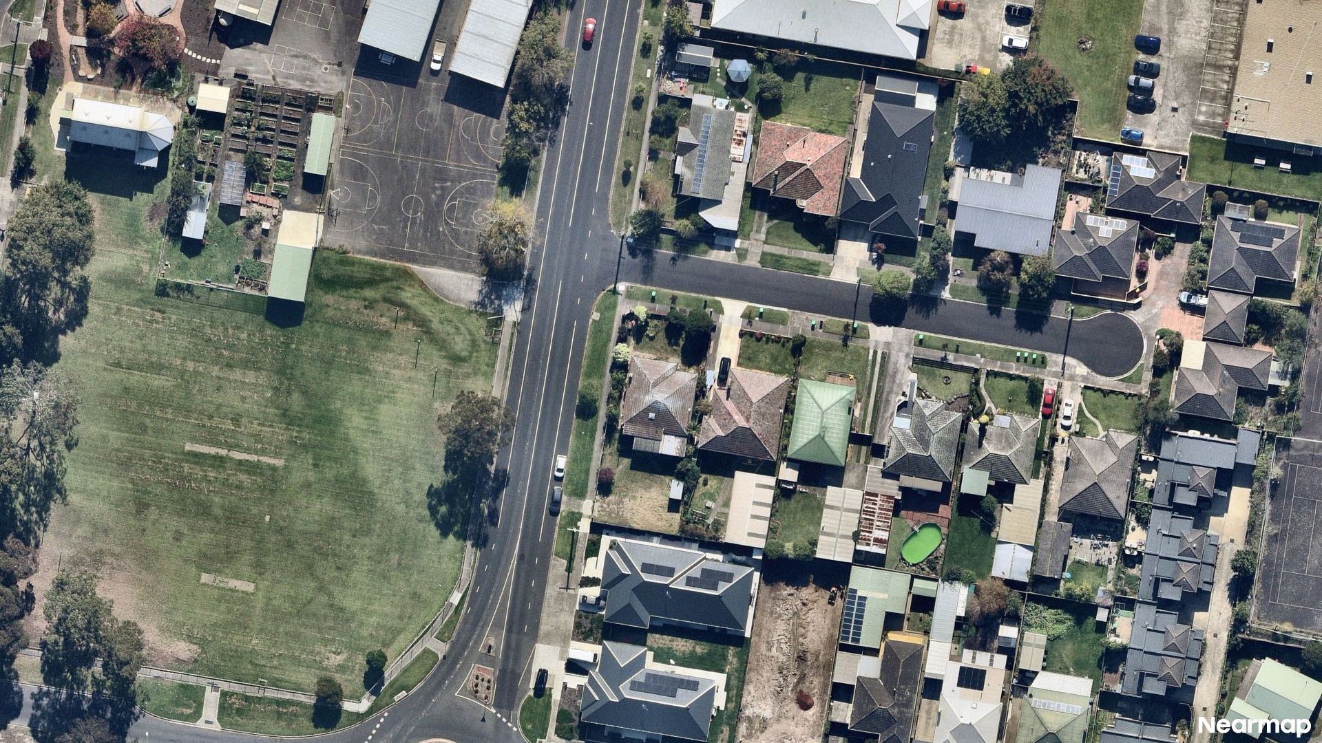 Vertical aerial view