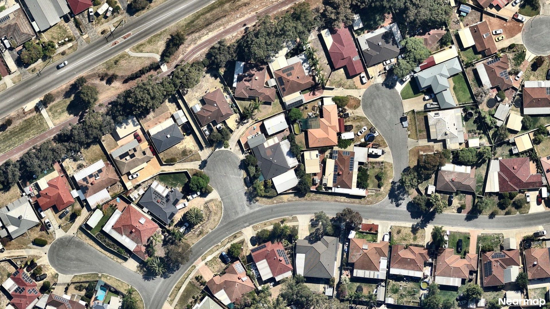 Vertical aerial view