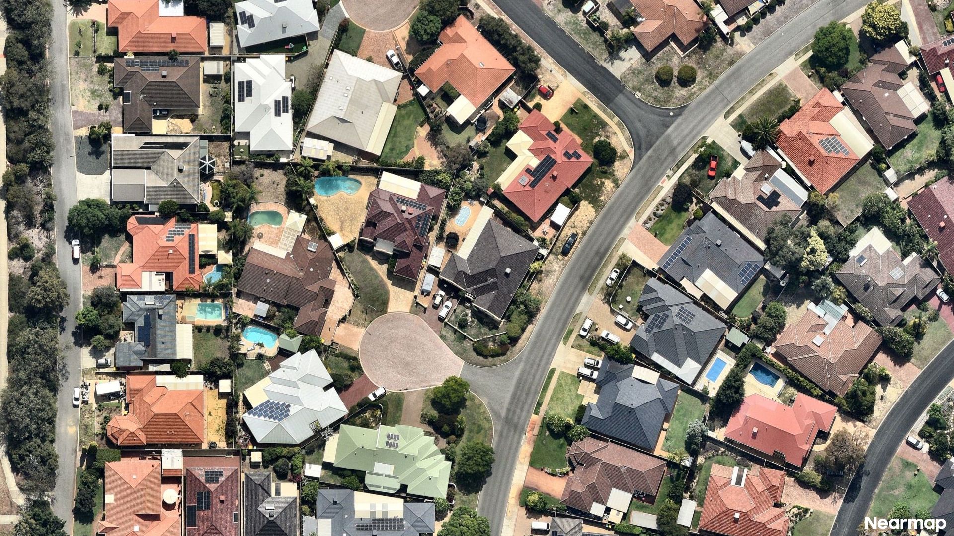 Vertical aerial view