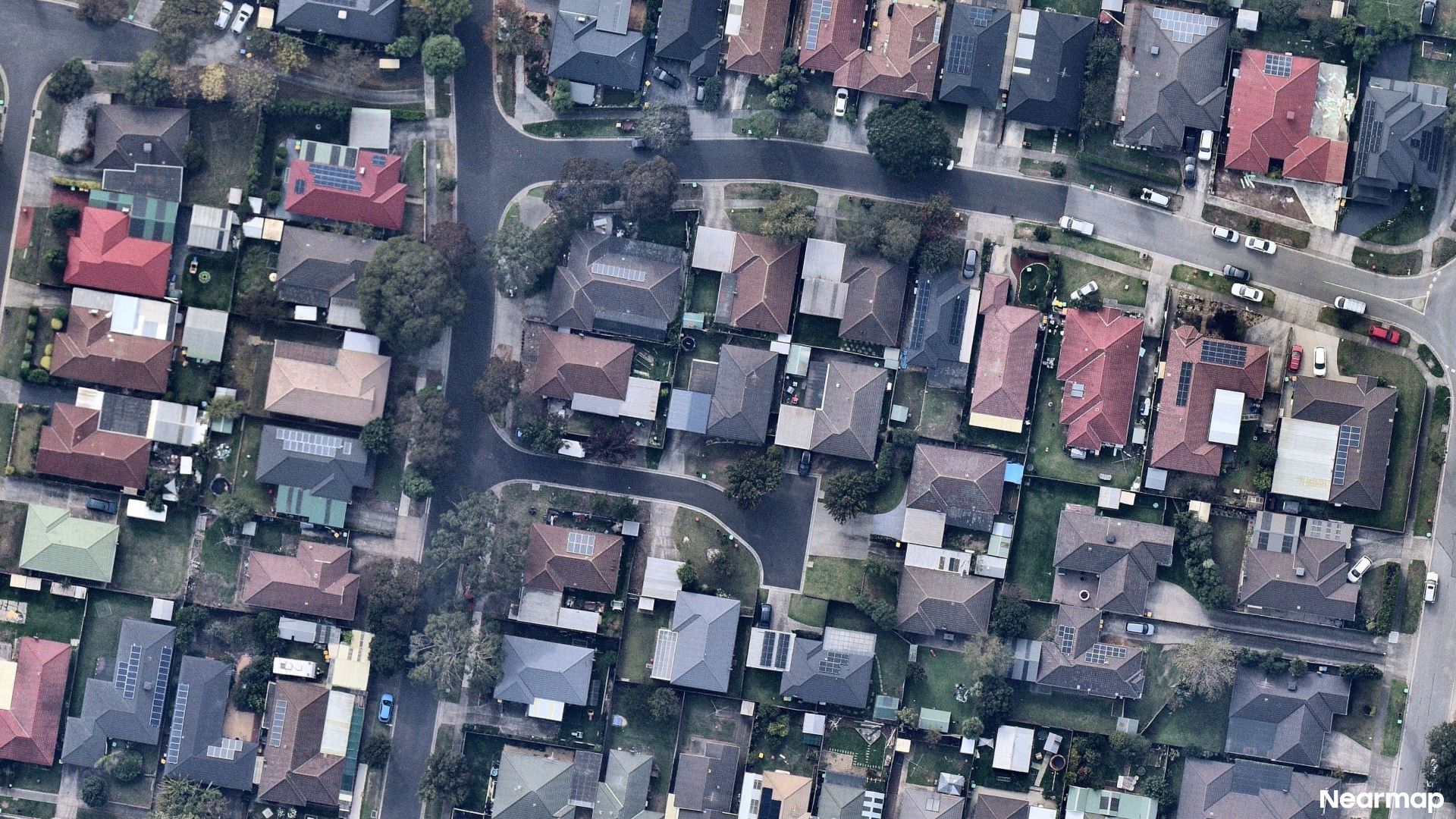 Vertical aerial view