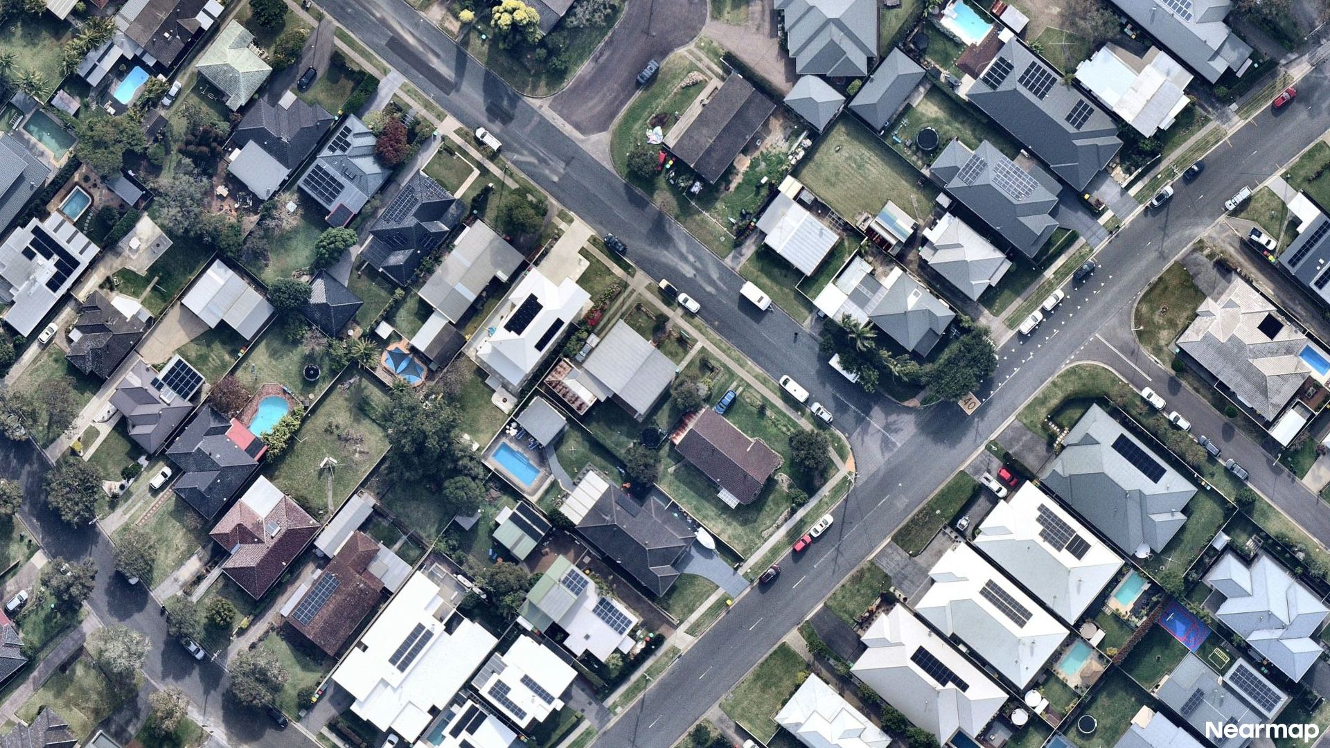 Vertical aerial view