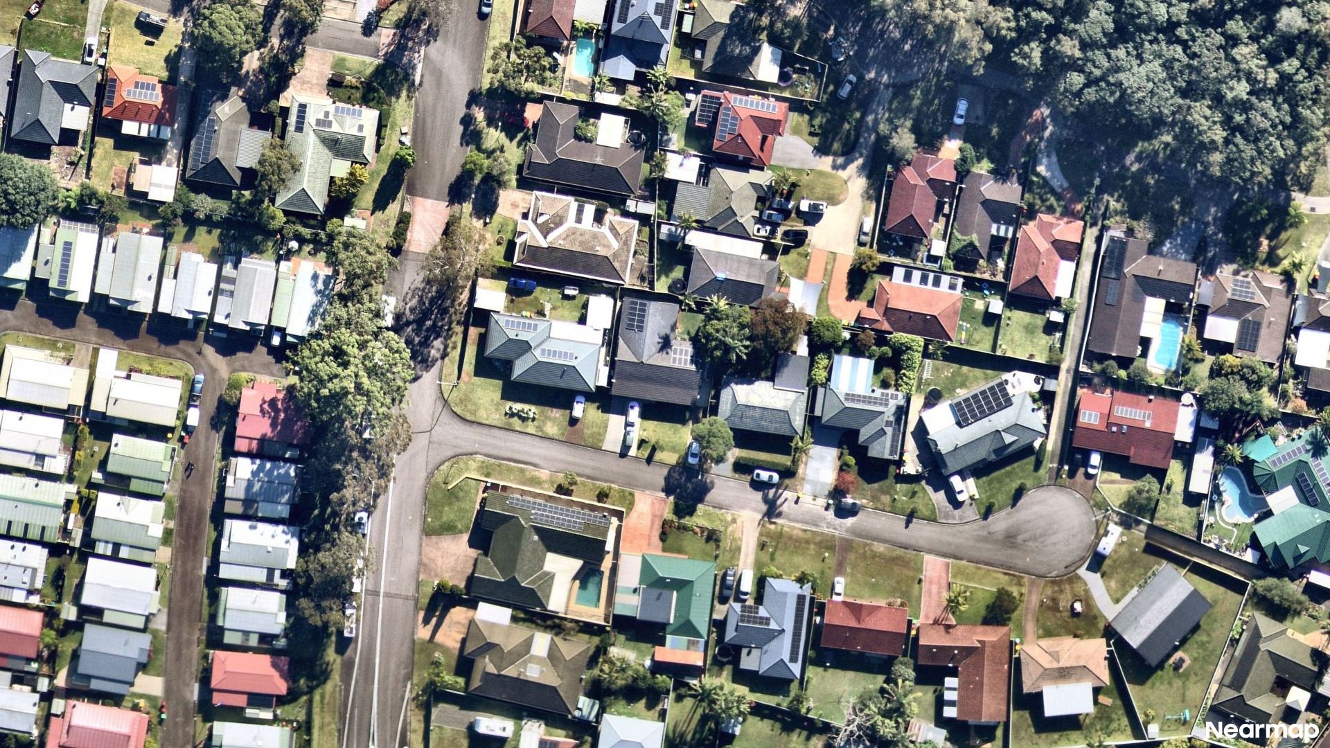 Vertical aerial view