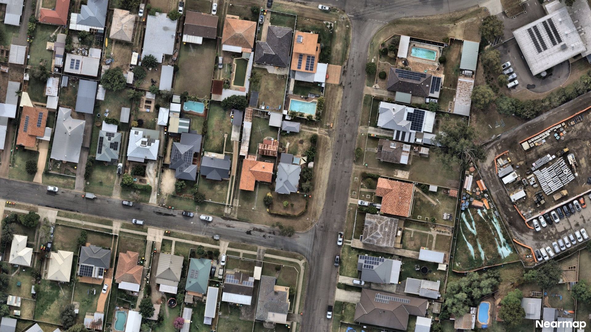 Vertical aerial view