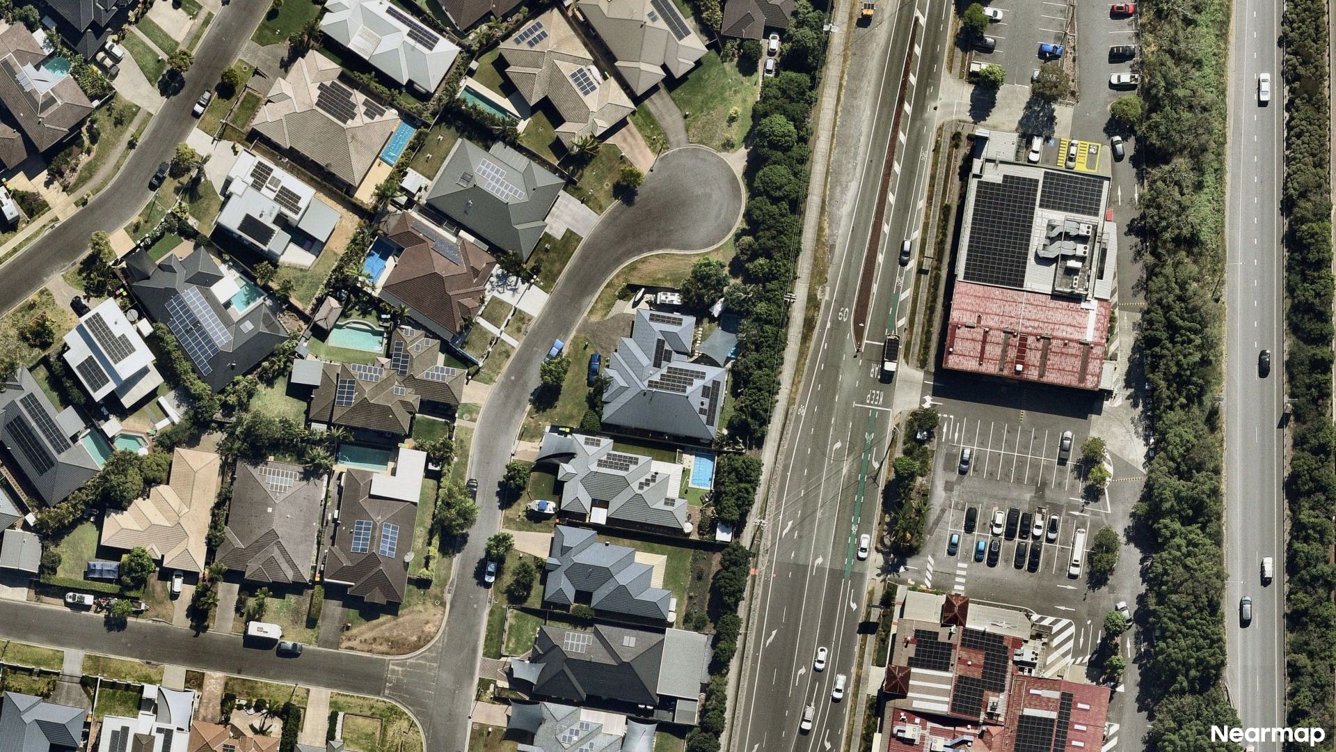 Vertical aerial view