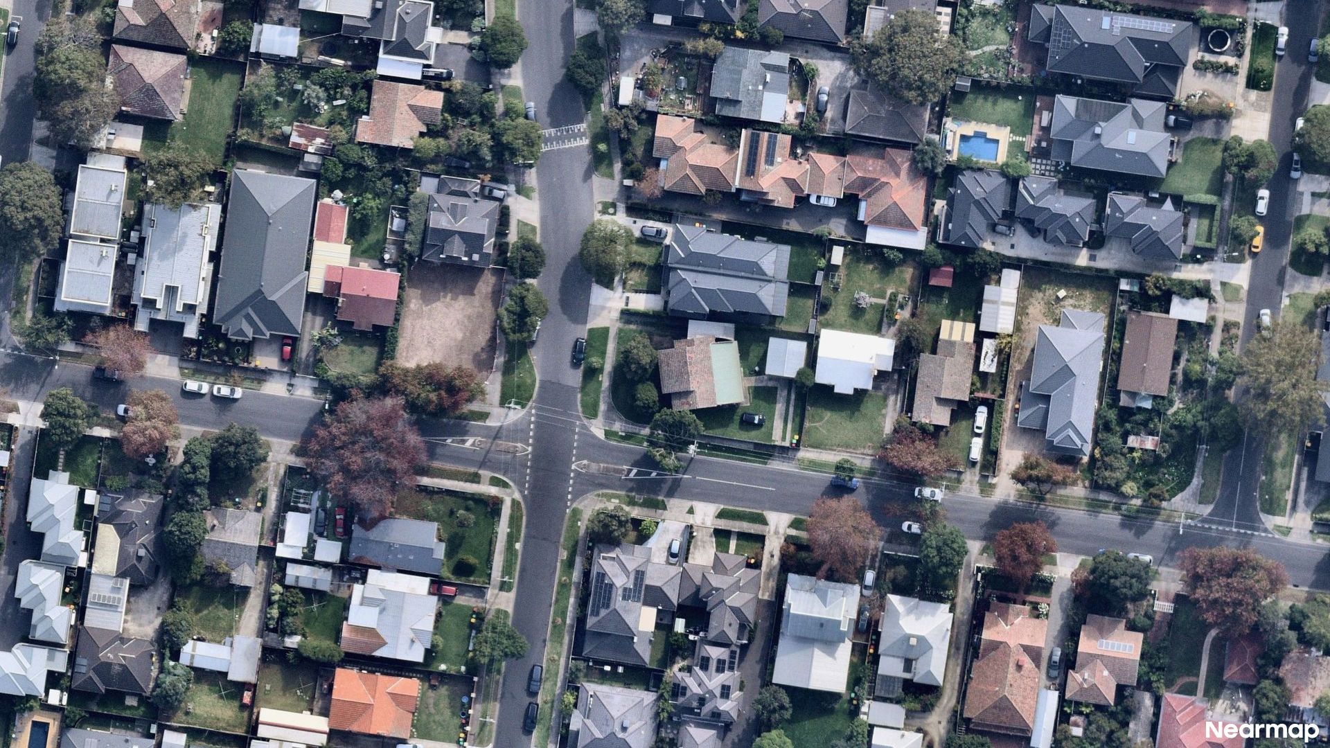 Vertical aerial view