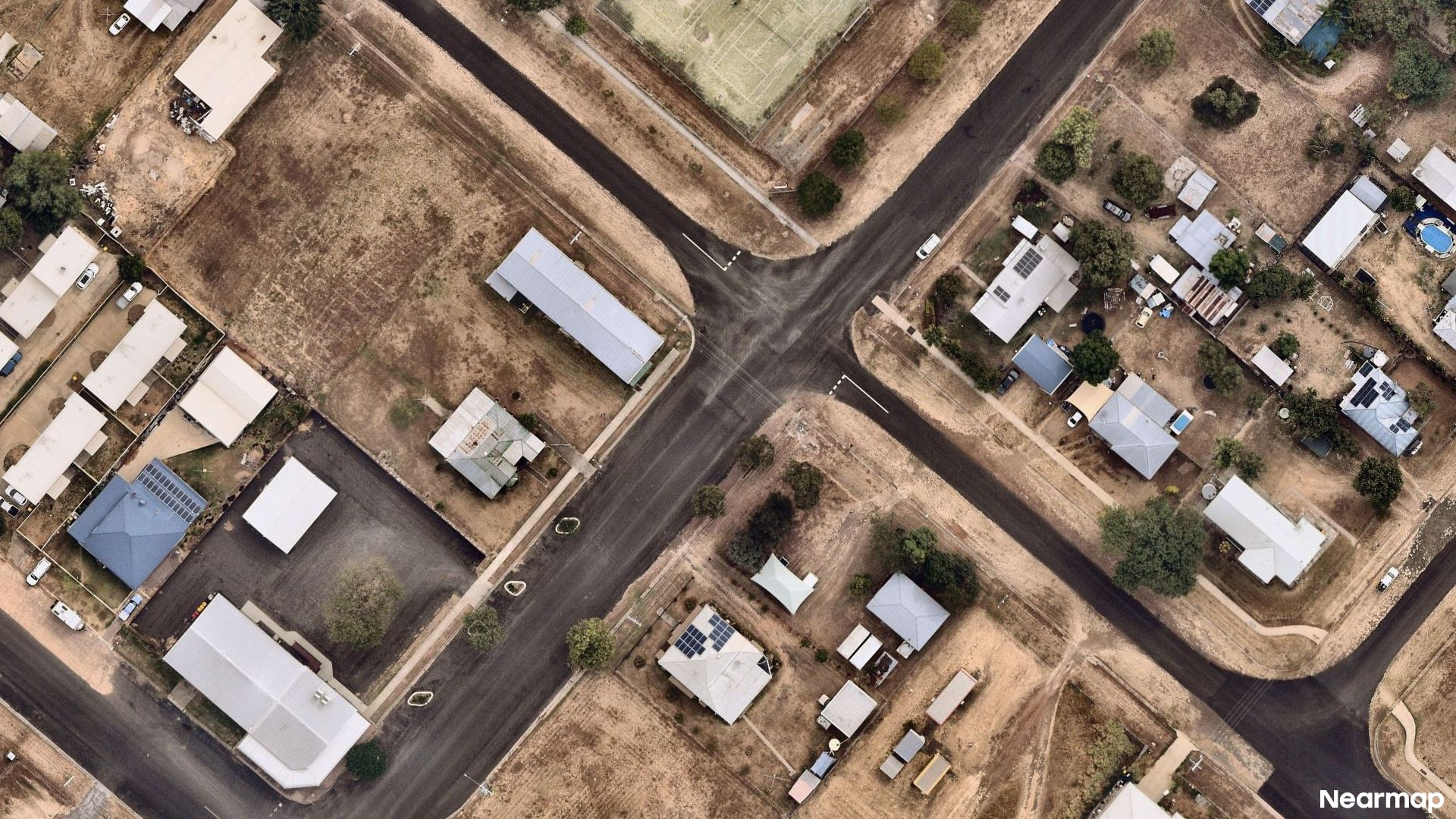Vertical aerial view