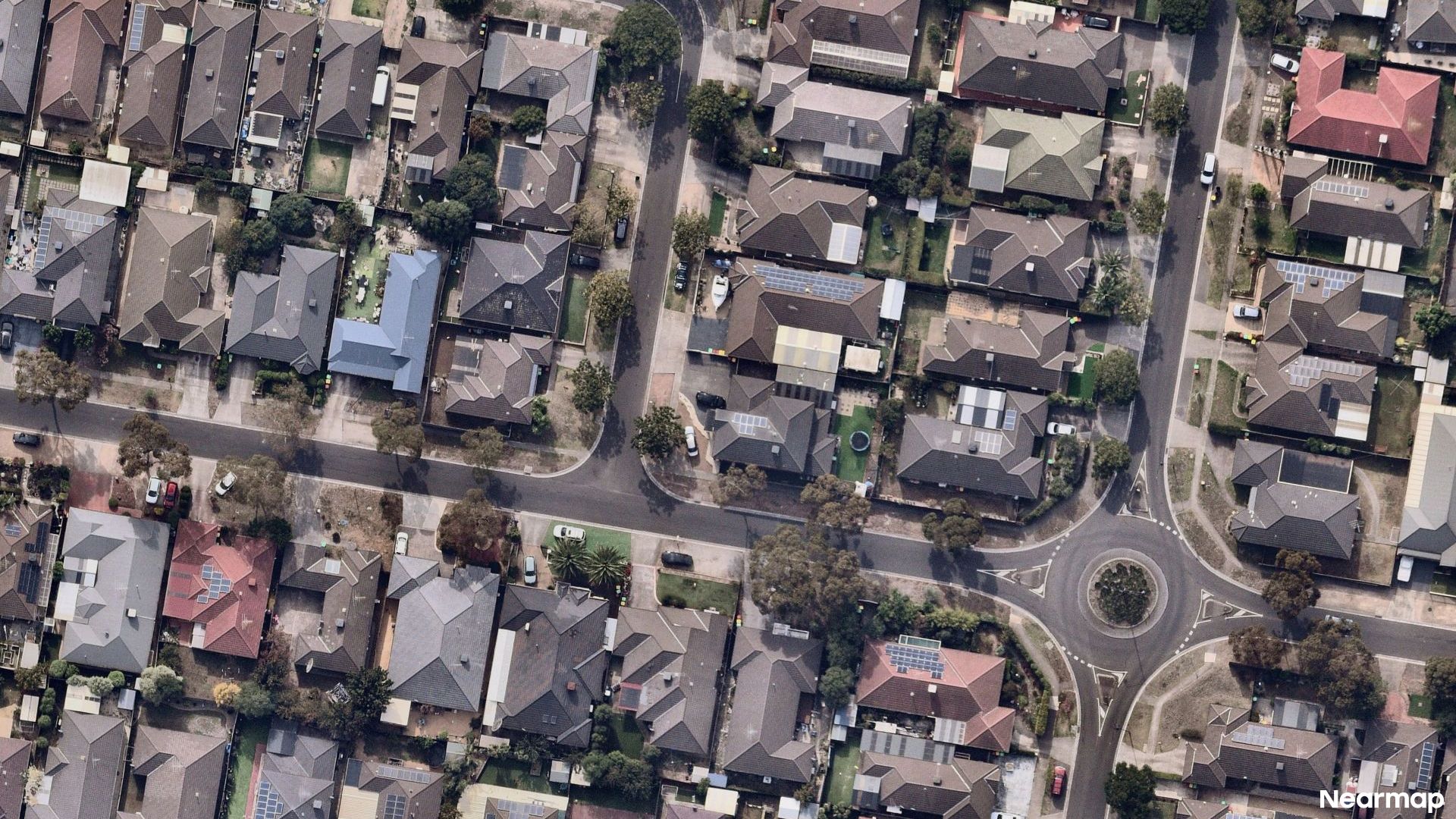 Vertical aerial view