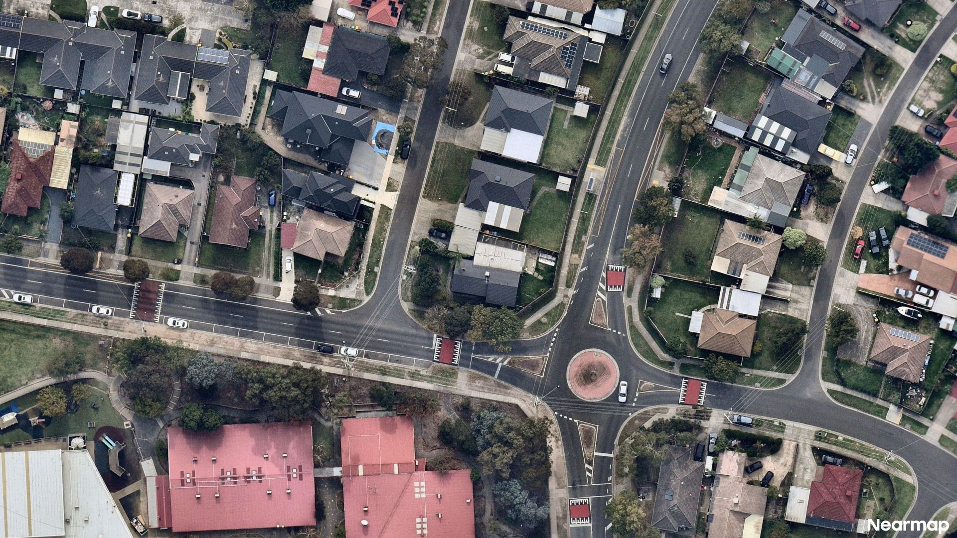 Vertical aerial view