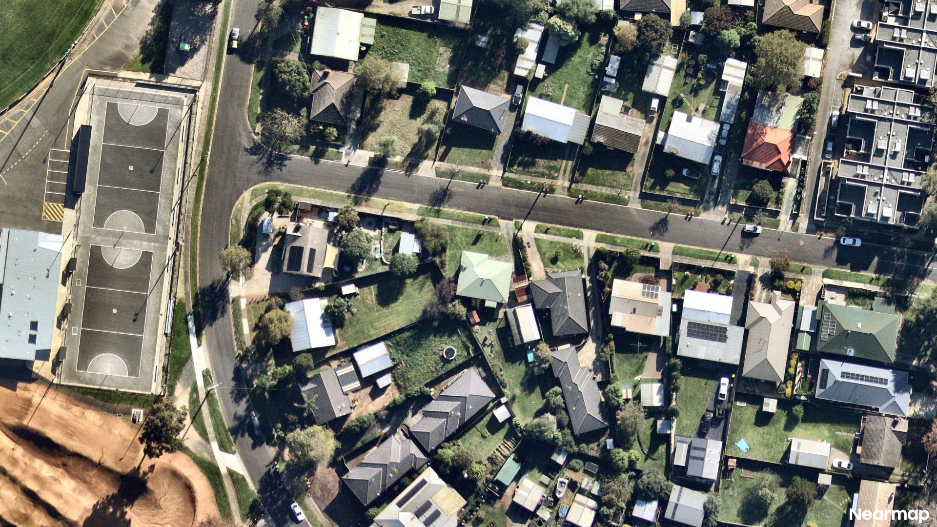 Vertical aerial view