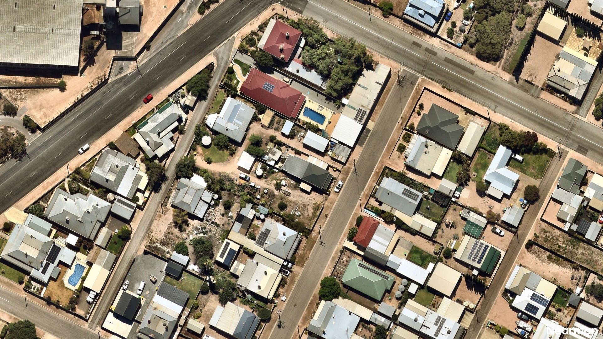 Vertical aerial view