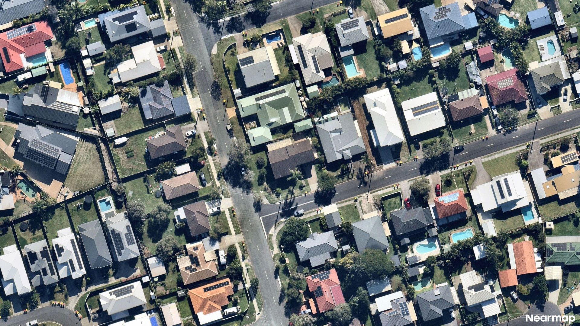 Vertical aerial view