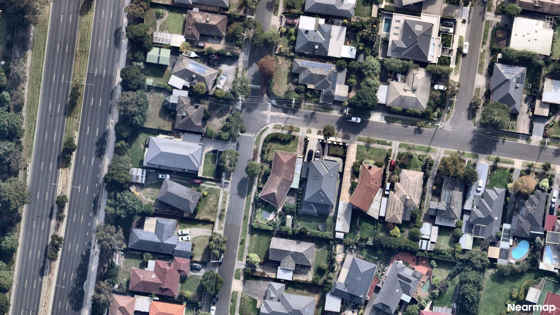 Vertical aerial view
