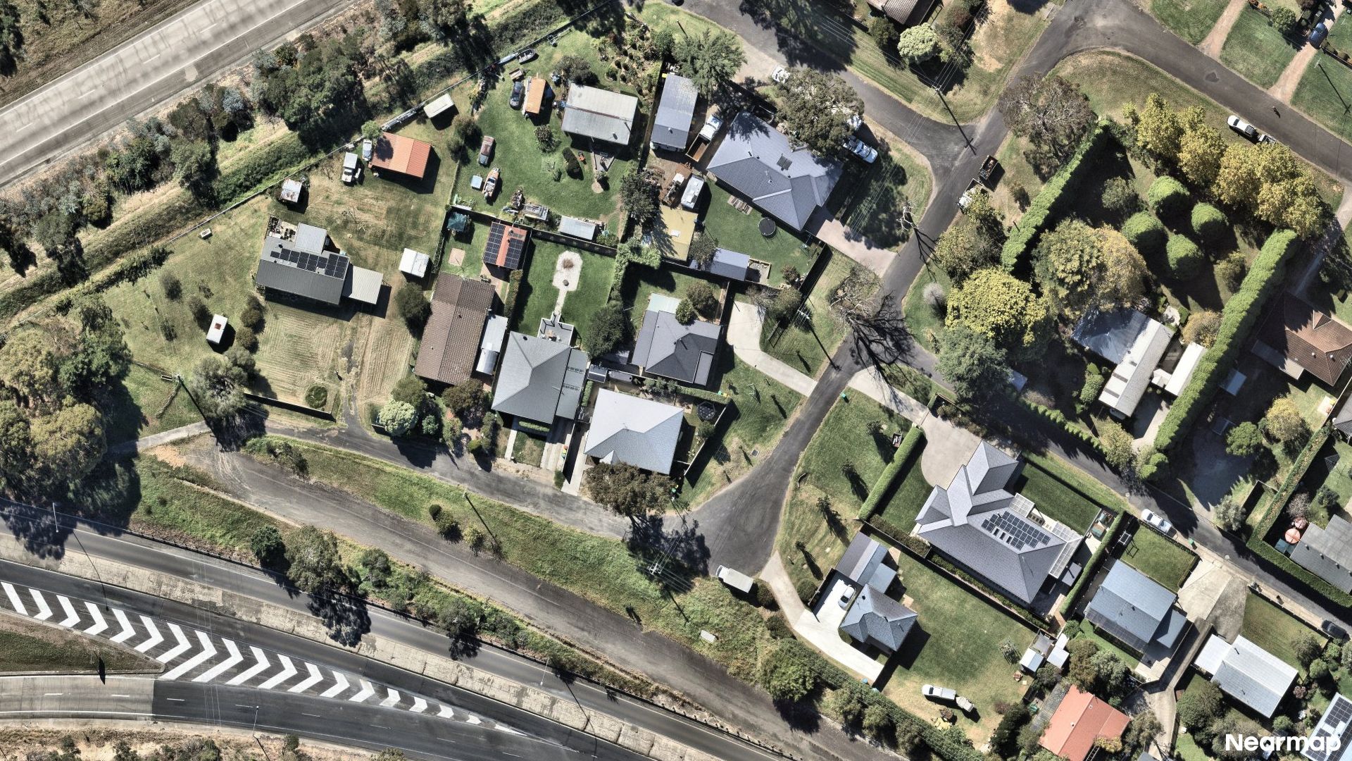 Vertical aerial view