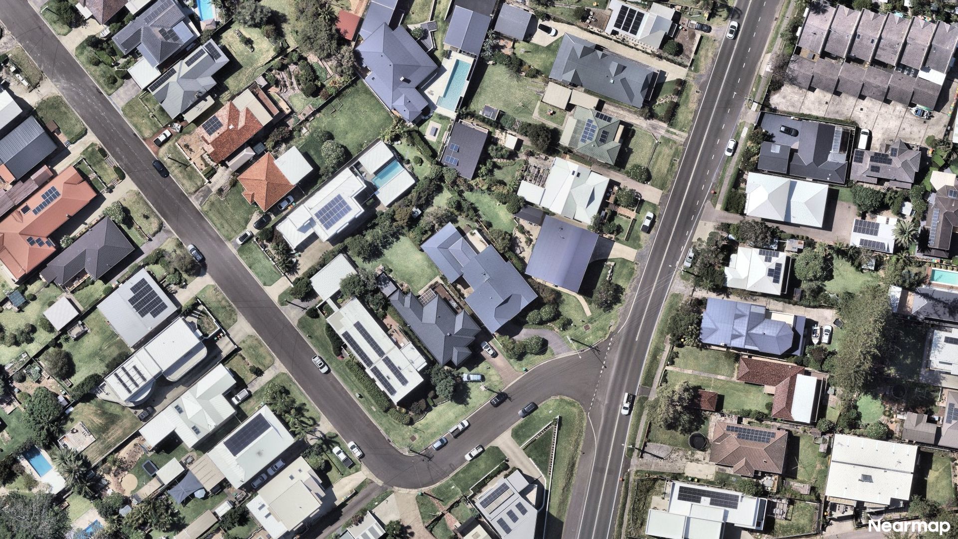 Vertical aerial view
