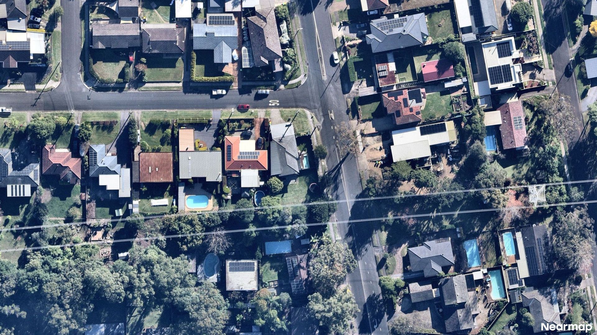 Vertical aerial view