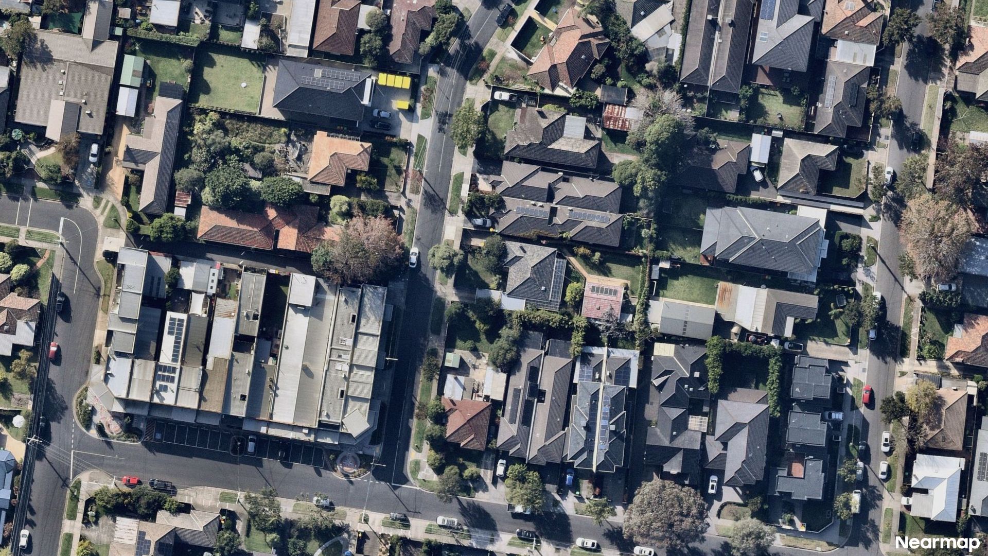Vertical aerial view