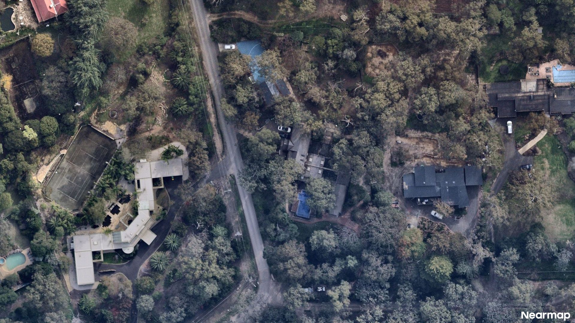 Vertical aerial view