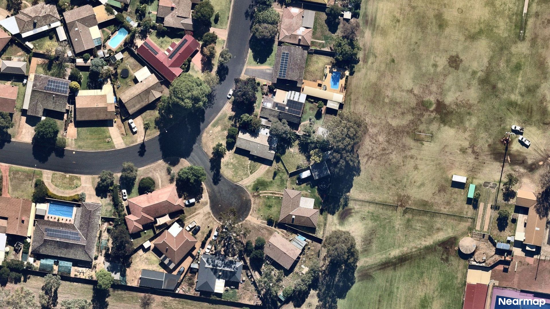 Vertical aerial view