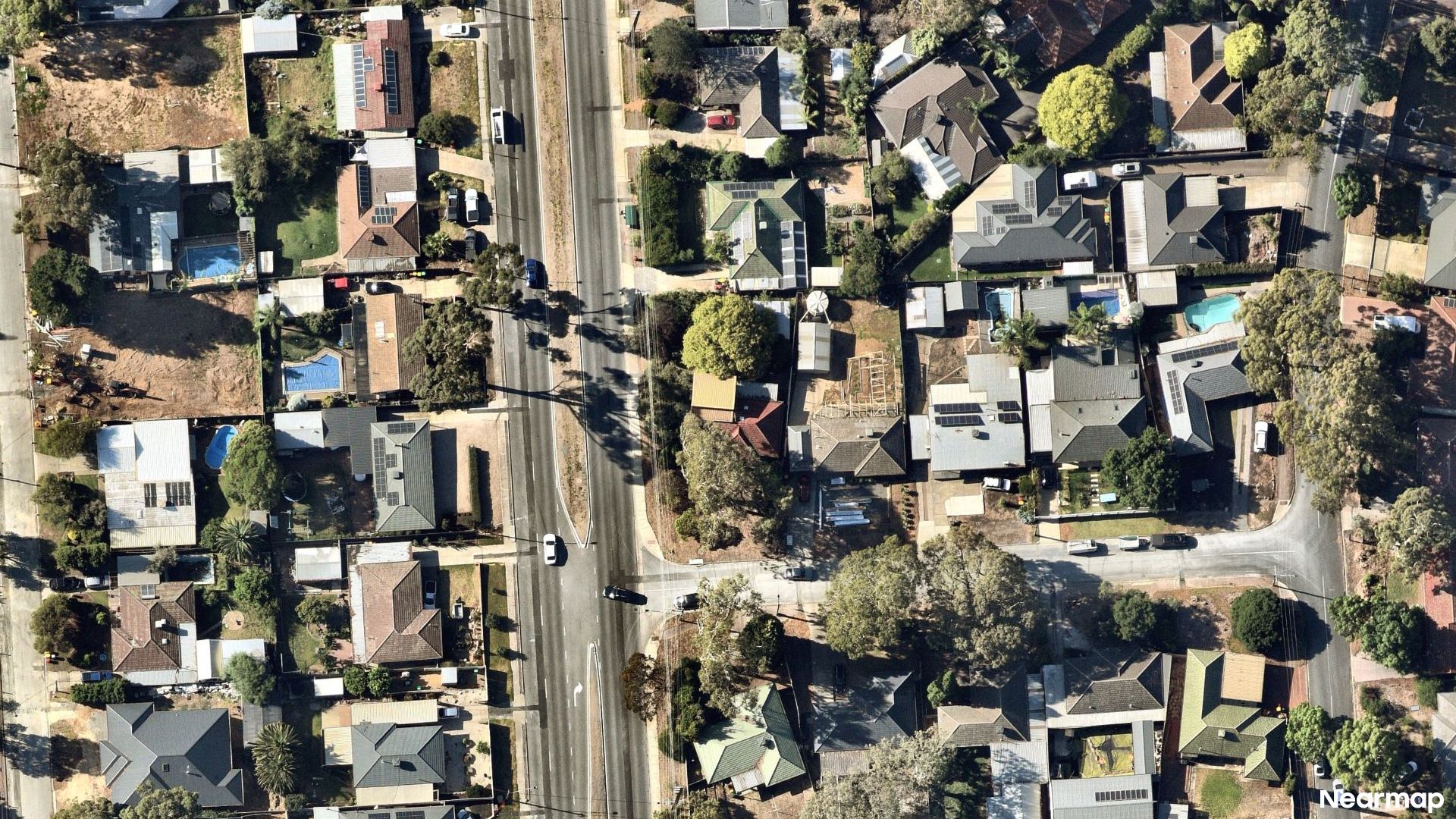 Vertical aerial view