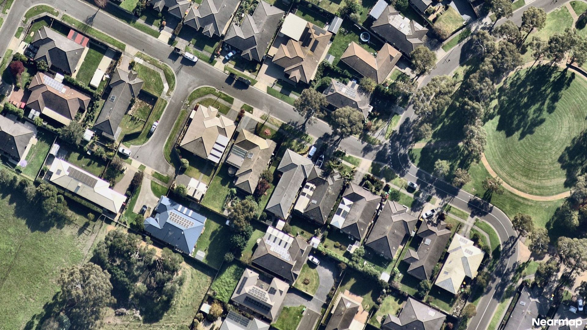 Vertical aerial view