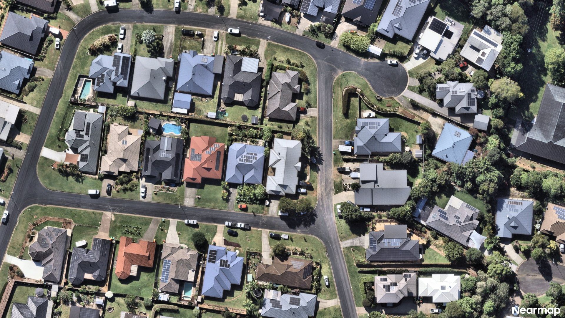 Vertical aerial view