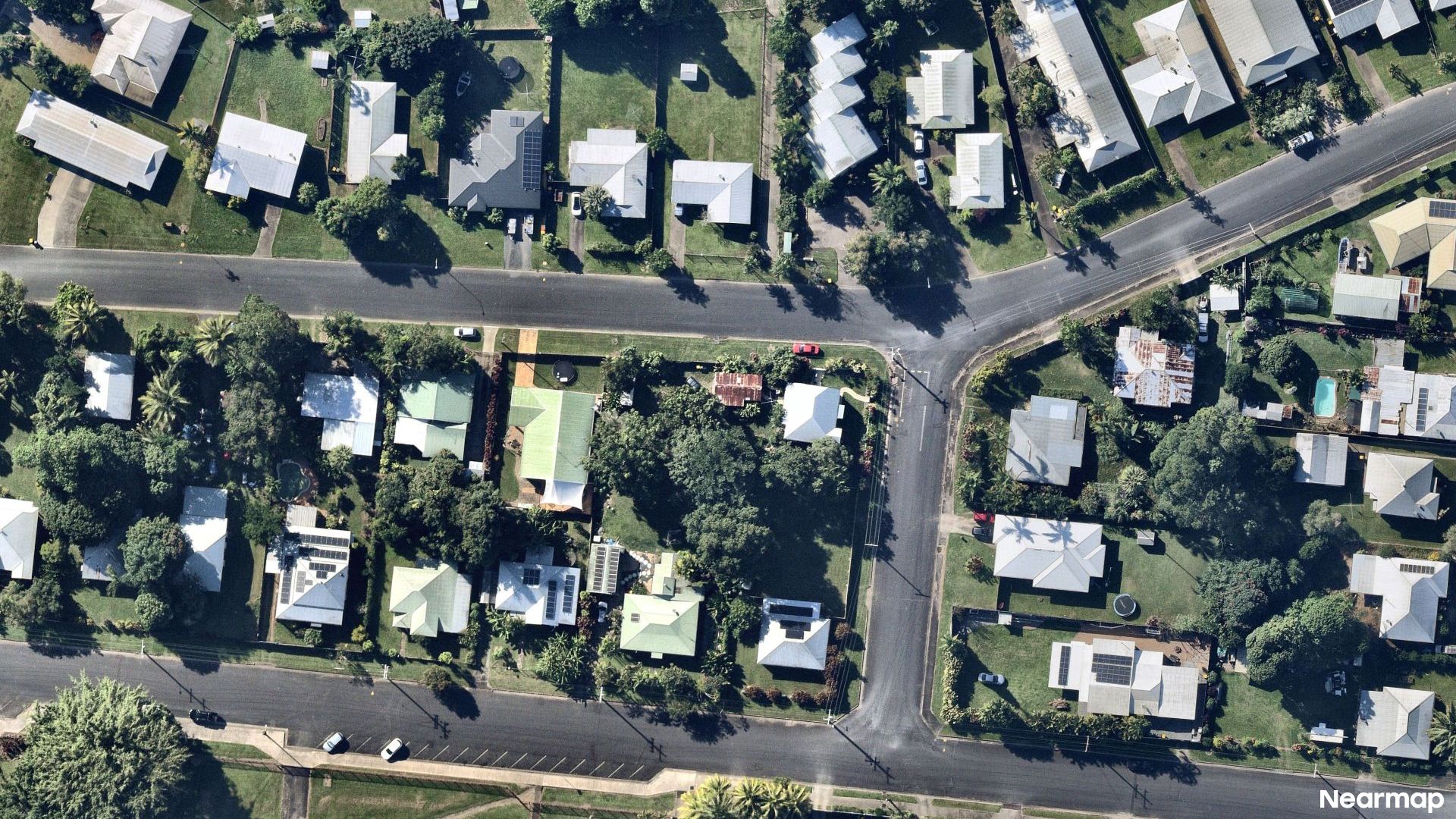 Vertical aerial view