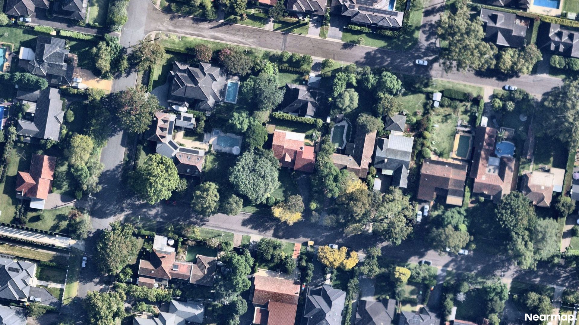 Vertical aerial view