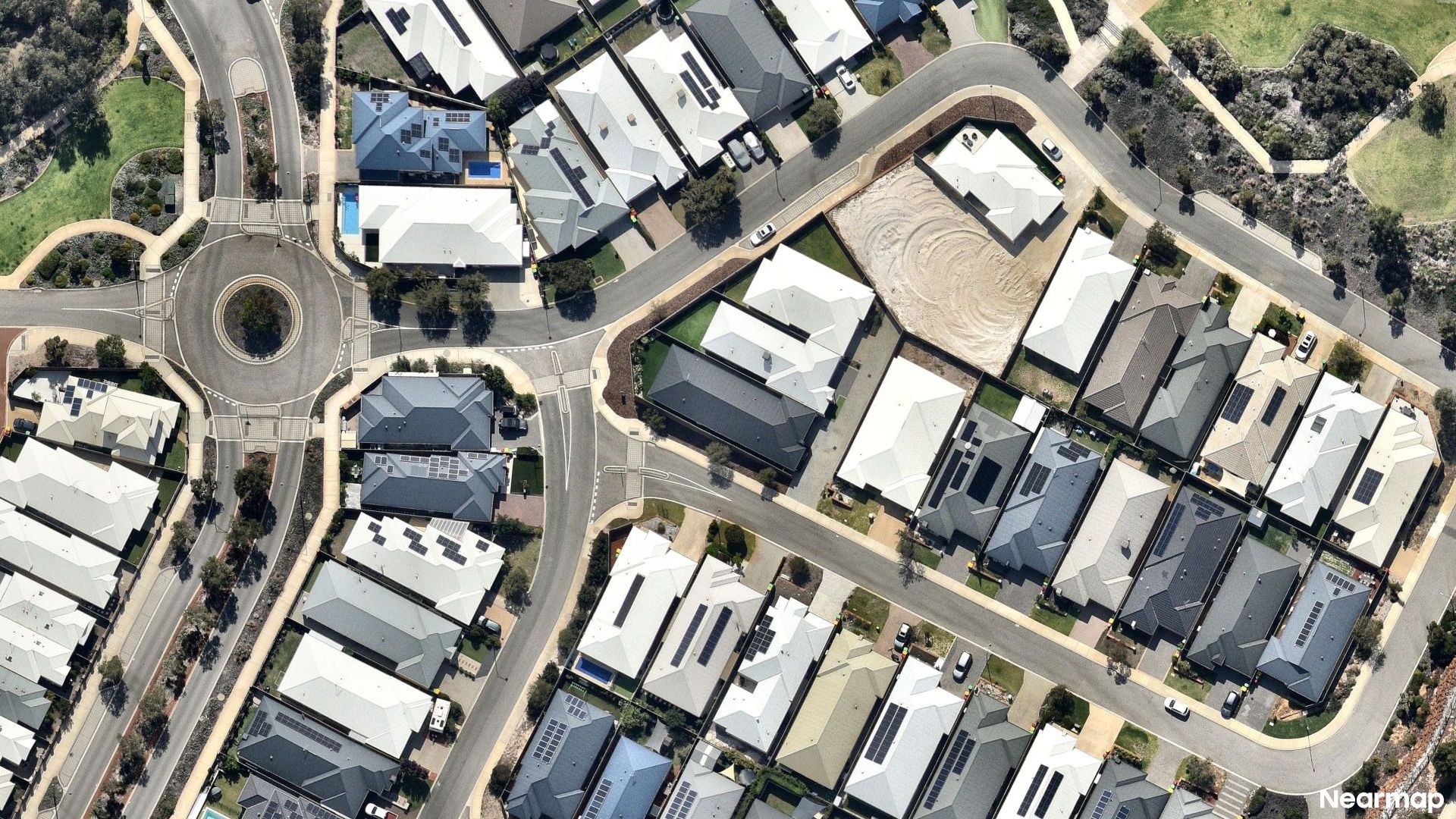 Vertical aerial view