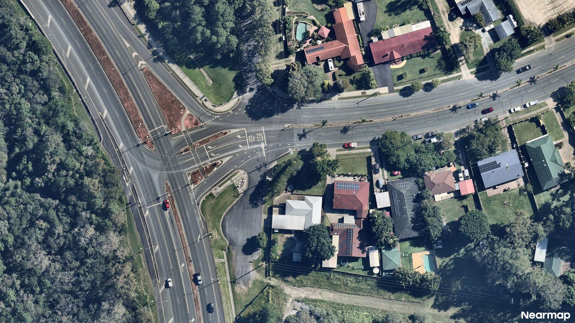 Vertical aerial view