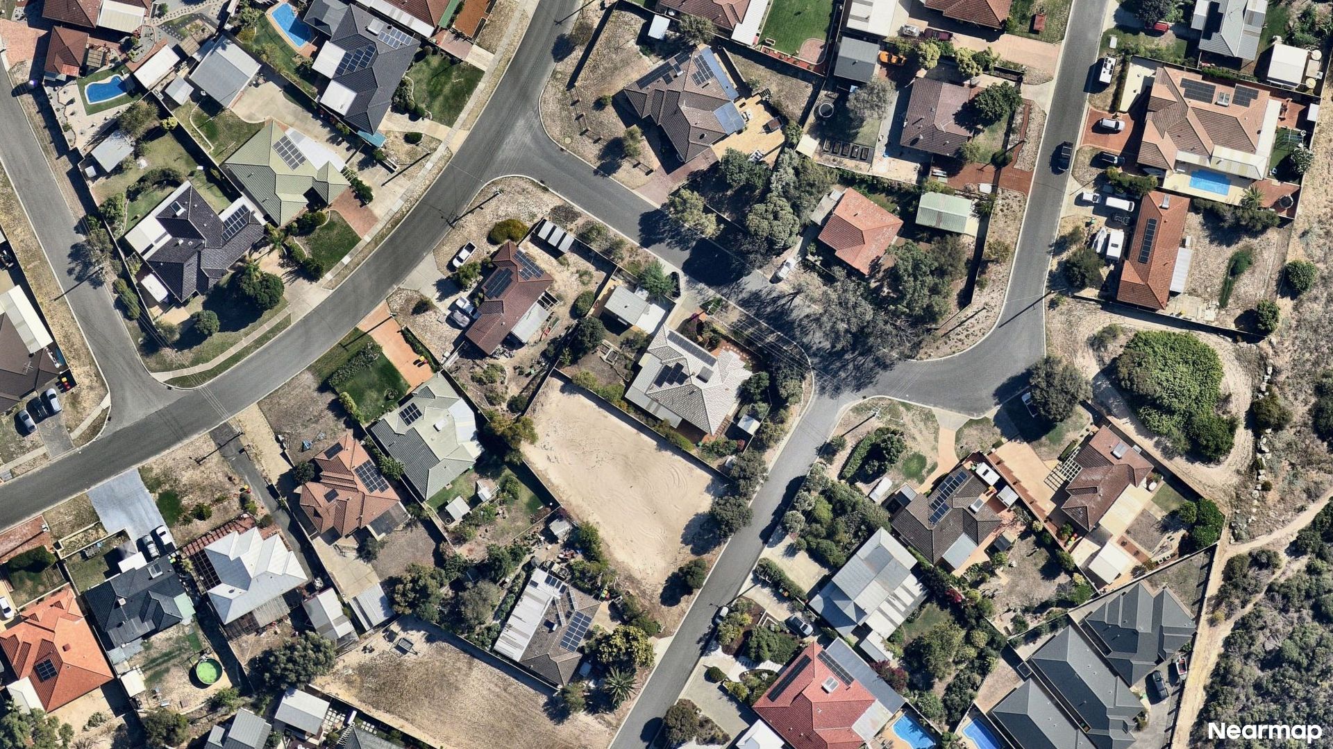 Vertical aerial view