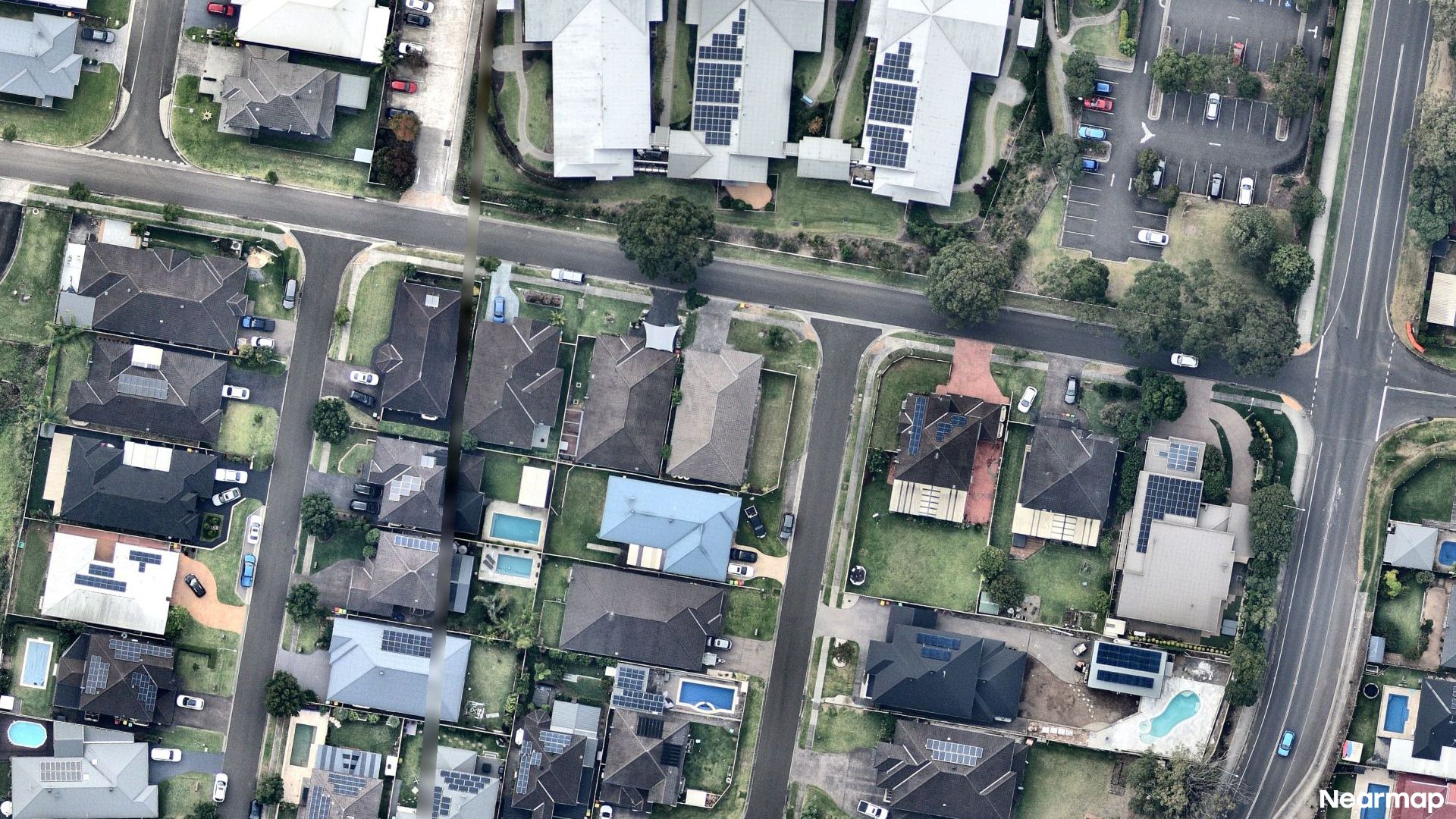 Vertical aerial view