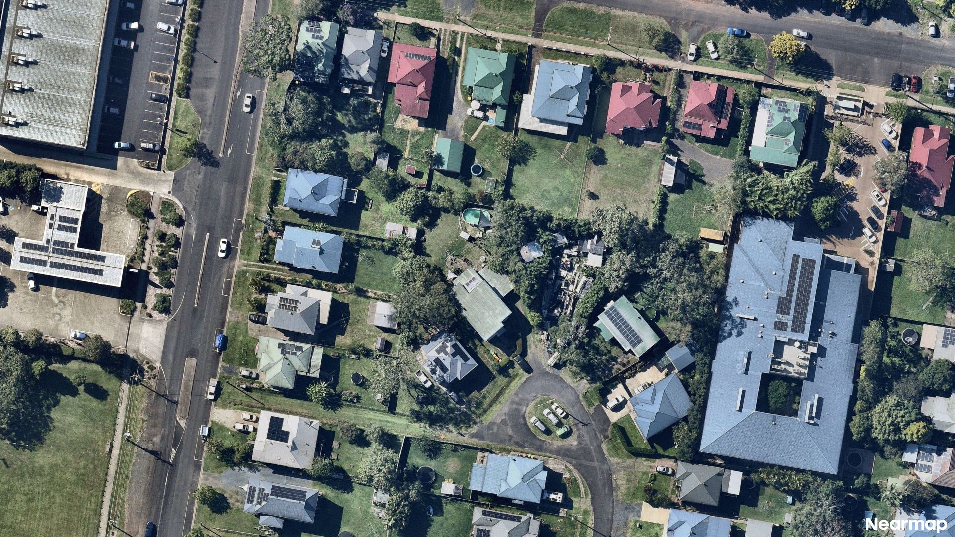 Vertical aerial view
