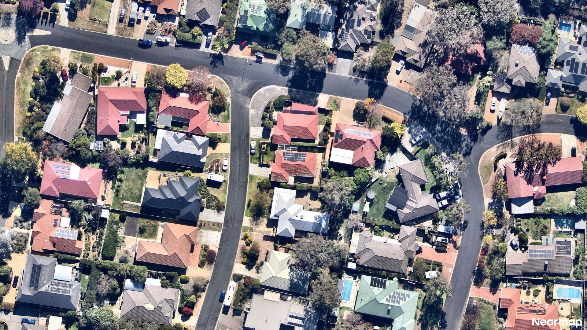 Vertical aerial view