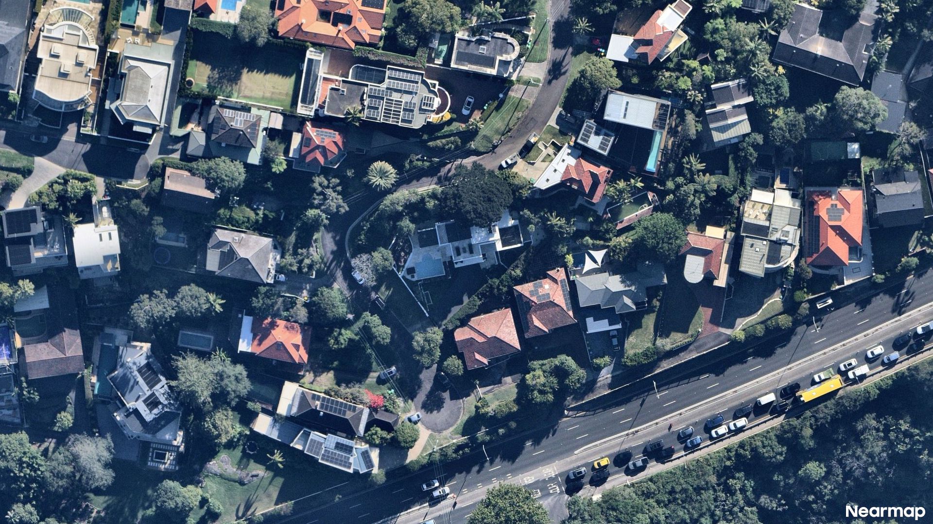 Vertical aerial view