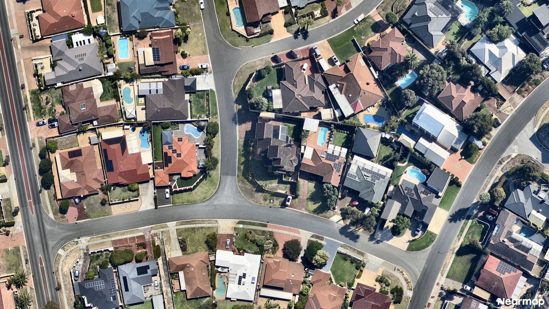 Vertical aerial view