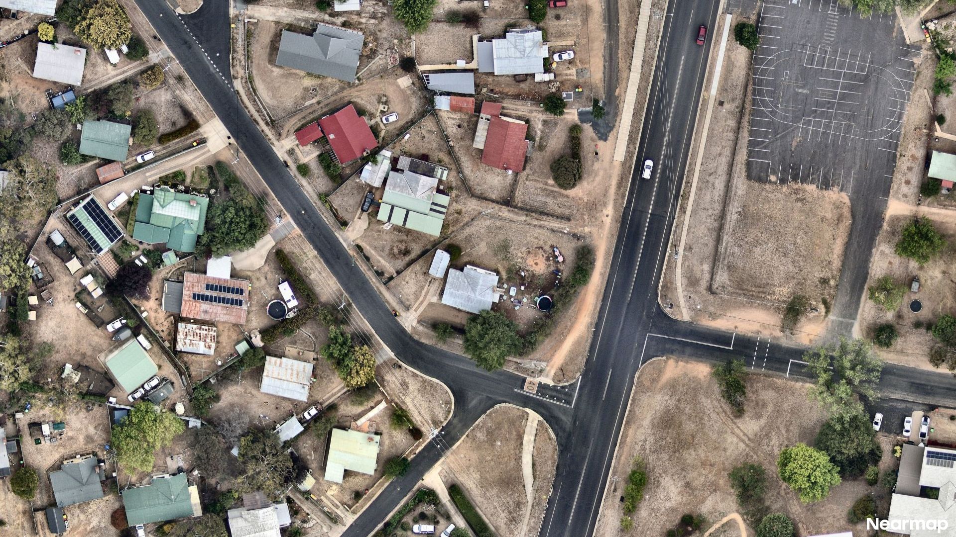 Vertical aerial view