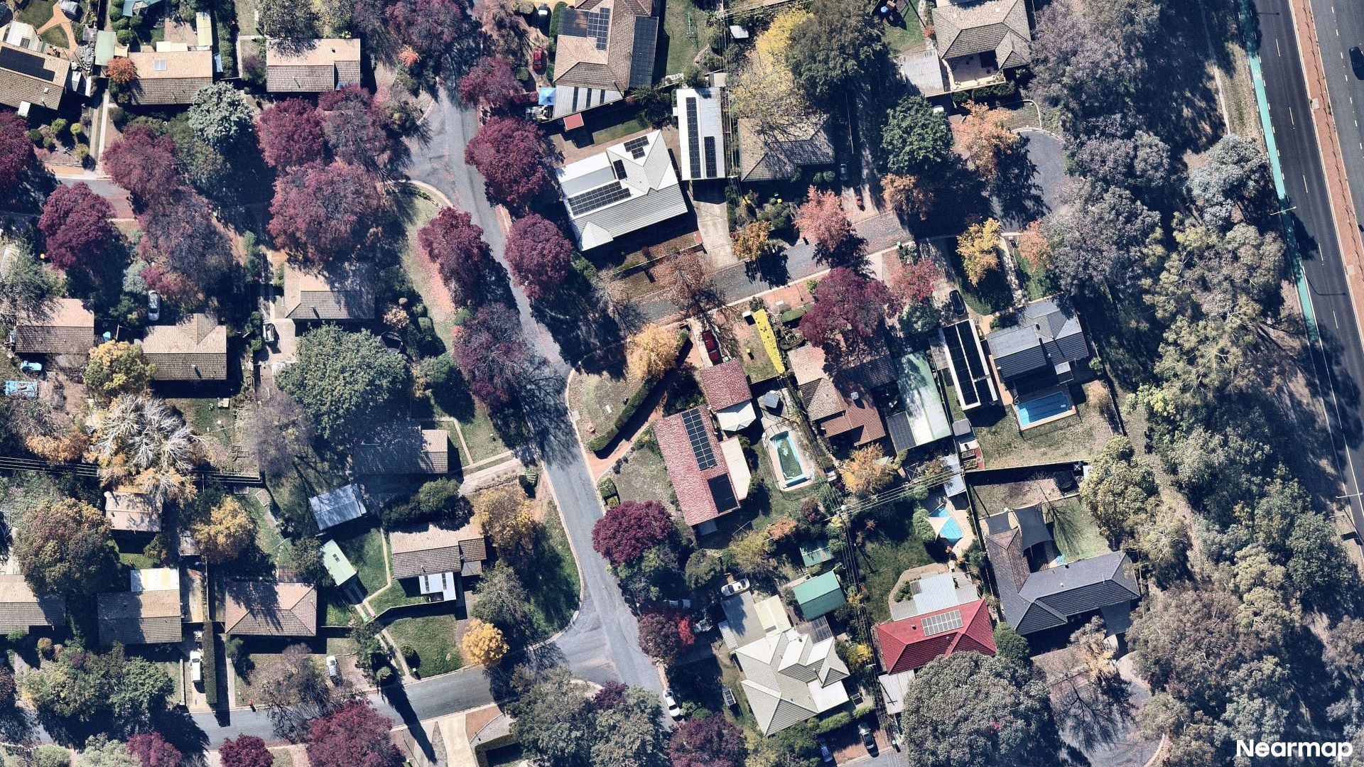 Vertical aerial view