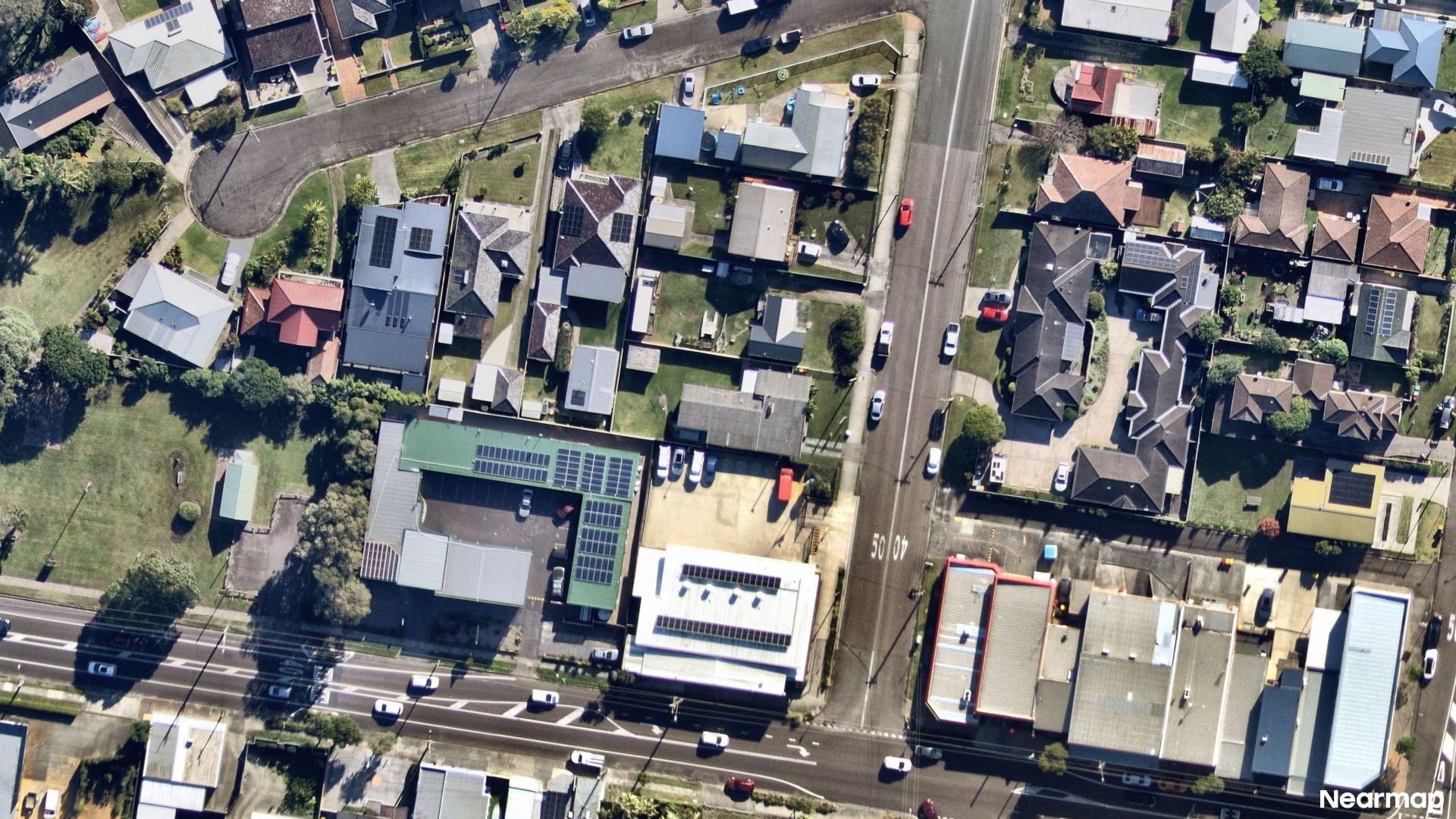 Vertical aerial view