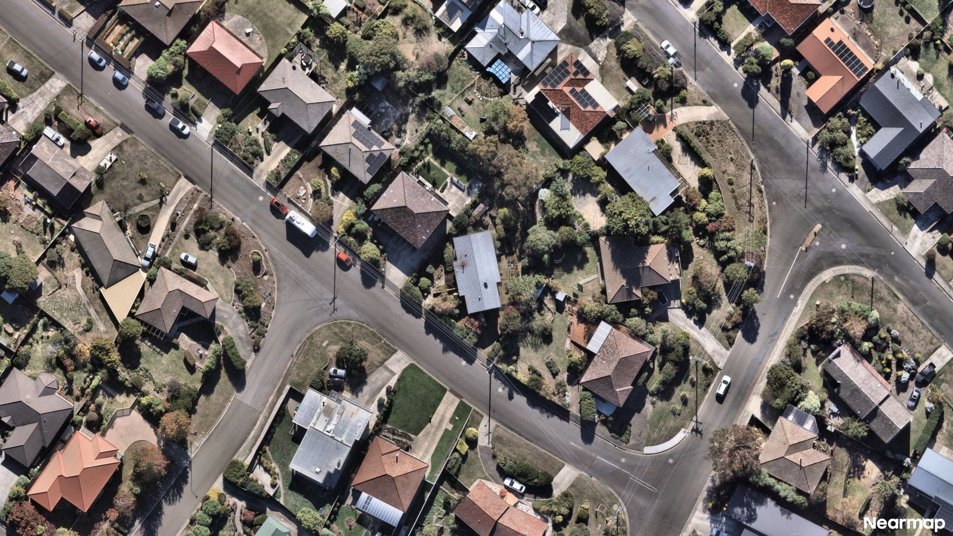 Vertical aerial view
