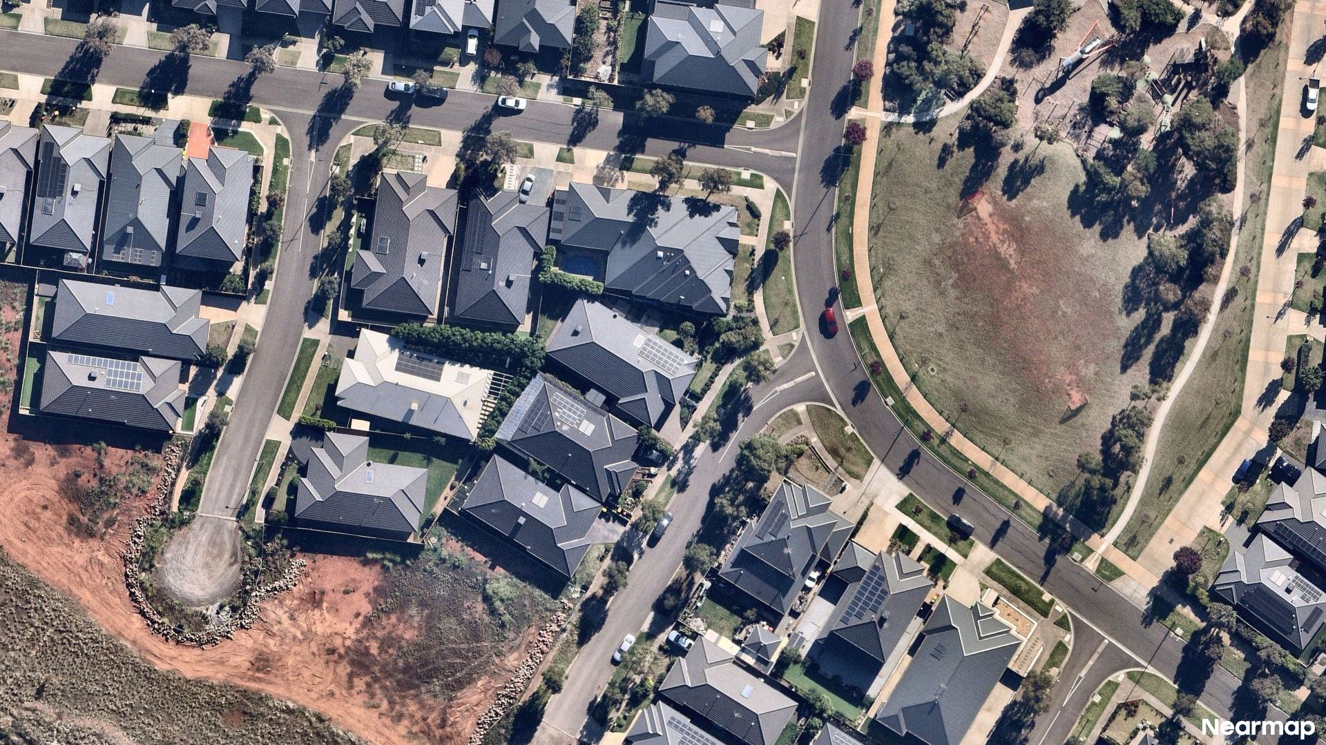Vertical aerial view