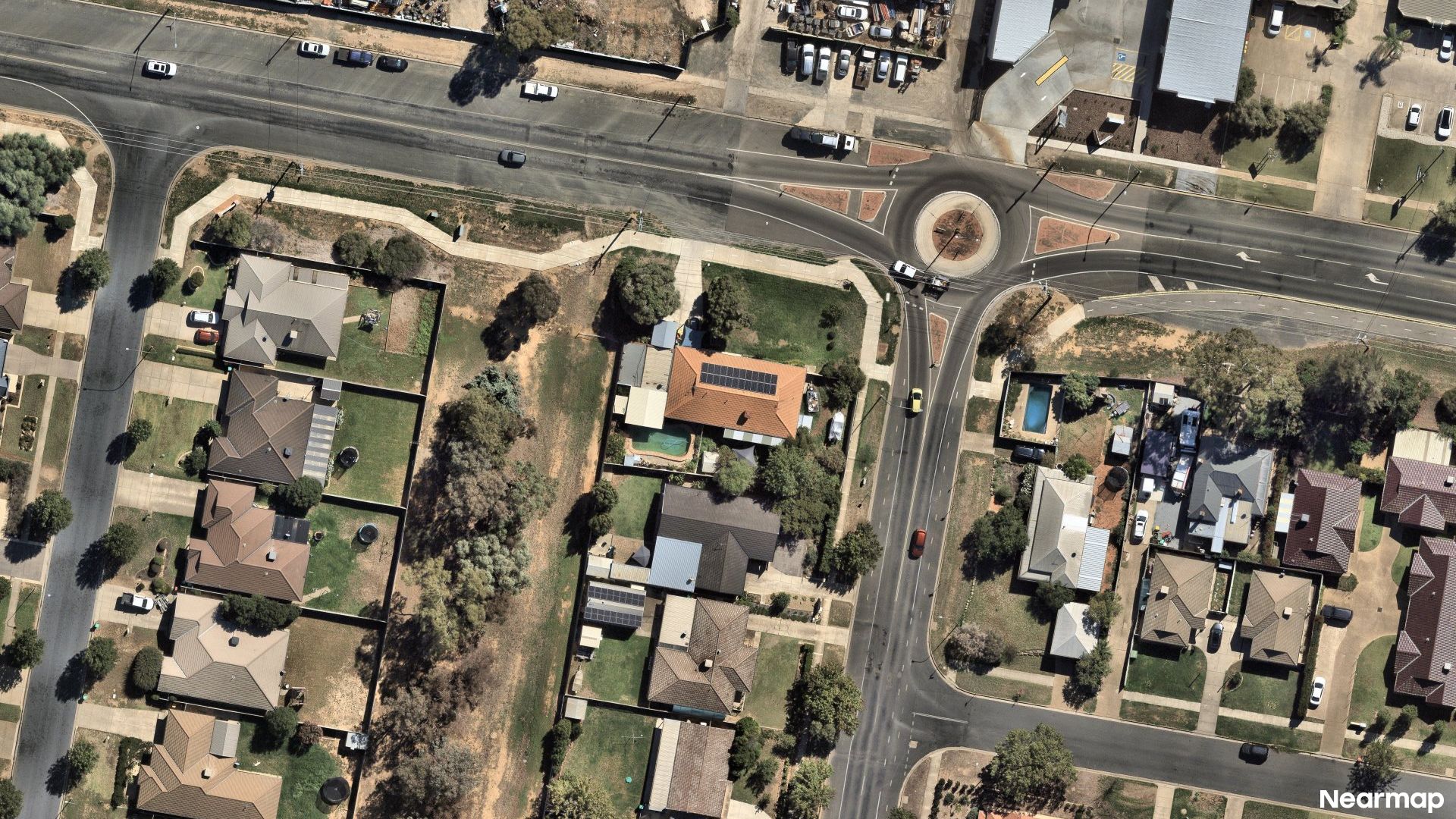 Vertical aerial view
