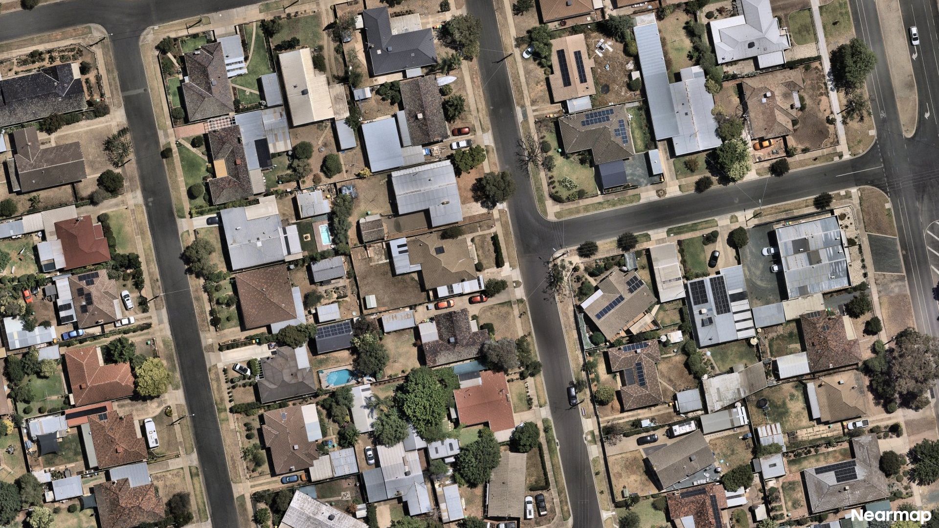 Vertical aerial view